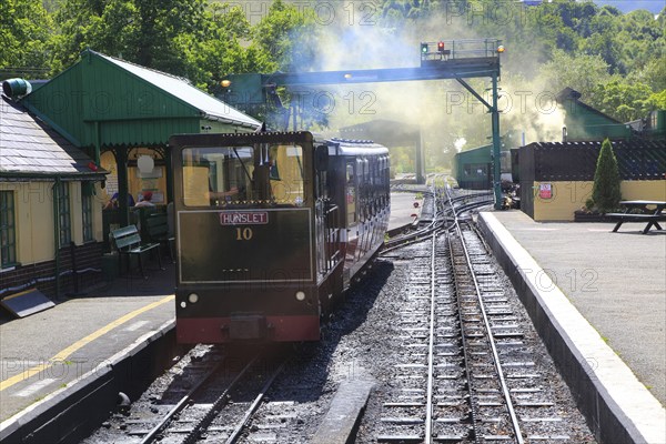 Snowdon Mountain railway, Llanberis, Gwynedd, Snowdonia, north Wales, UK