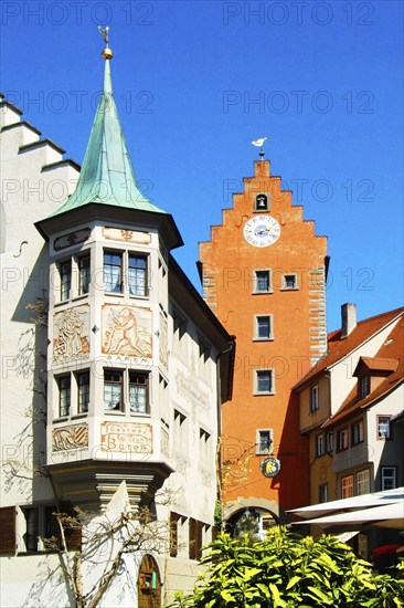 Old Town, Meersburg, Lake Constance, Meersburg, Baden-Württemberg, Germany, Europe