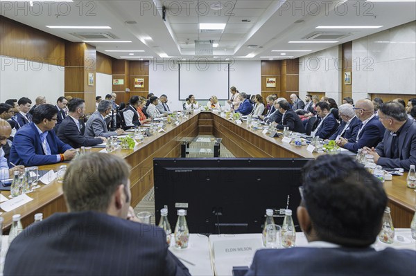 German Economy and Svenja Schulze (SPD), Federal Minister for Economic Cooperation and Development meets Pralhad Joshi, Minister for New and Renewable Energy of the Republic of India, in Ahmedabad, 15.09.2024. Photographed on behalf of the Federal Ministry for Economic Cooperation and Development