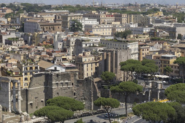 View from Monumento Vittorio Emanuele II, Piazza Venezia, Rome, Italy, Europe