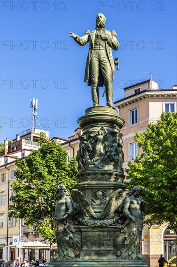 Monument to the Austrian Archduke Maximilian, Trieste, harbour city on the Adriatic, Friuli, Italy, Trieste, Friuli, Italy, Europe