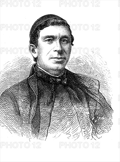 Angelo Secchi, 28 June 1818, 26 February 1878, was an Italian Jesuit, physicist and astronomer. As director of the Vatican Observatory, he researched the solar corona, Historical, digital reproduction of an original from the 19th century