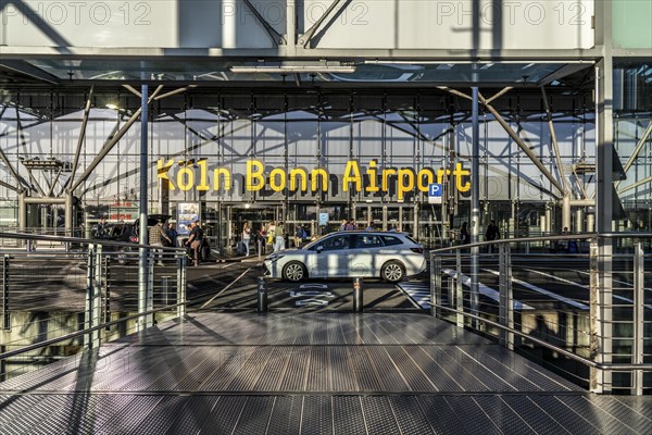 Entrance to Terminal 2 at Cologne-Bonn Airport, CGN, North Rhine-Westphalia, Germany, Europe