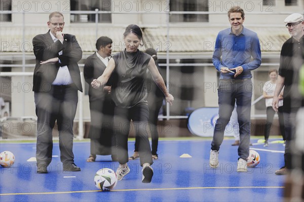 Annalena Bärbock (Bündnis 90/Die Grünen), Federal Foreign Minister, photographed during a visit to the Fiji Football Association in Suva, 07.05.2024. Bärbock is travelling to Australia, New Zealand and Fiji for political talks / Photographed on behalf of the Federal Foreign Office