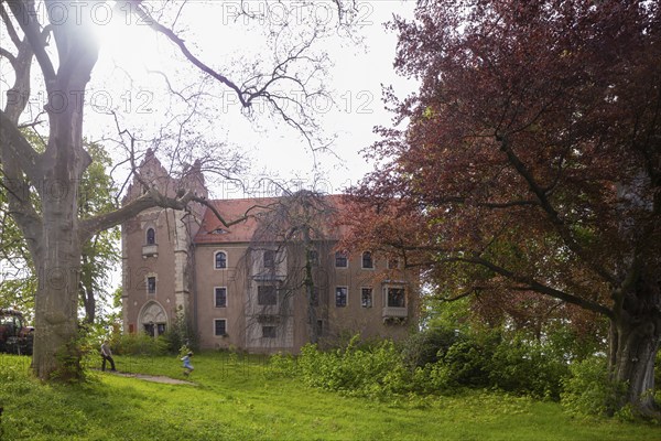 Manor and castle, Taubenheim, Saxony, Germany, Europe