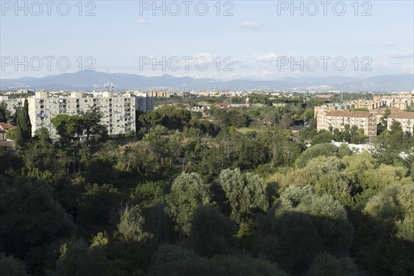 Housing estates on the outskirts of Rome, east of the Tiburtiono district, Italy, Europe