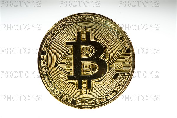 Bitcoin, cryptocurrency, symbol coin, optical placeholder for the digital currency