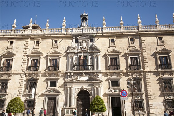 Real Chancilleria, Royal Chancellory building, in Plaza Neuva, Granada, Spain, Europe