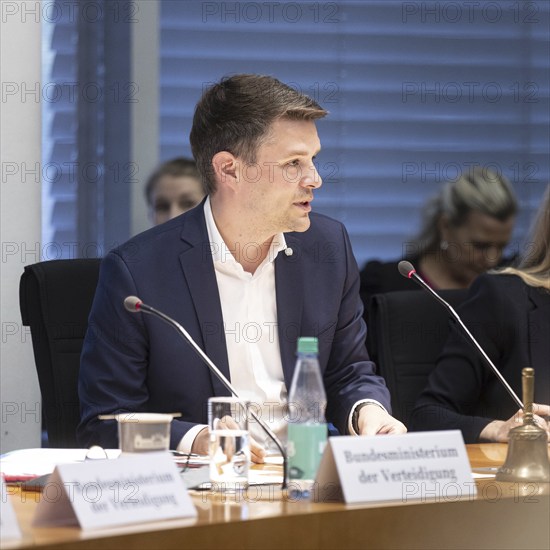 Marcus Faber, Member of the German Bundestag (FDP), after his election as Chairman of the Defence Committee in the Paul Löbe House in Berlin, 12.06.2024