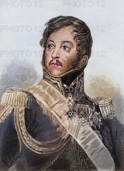 Jean Rapp (born 27 April 1771 in Colmar, died 8 November 1821 in Rheinweiler) was a French general de division, lieutenant-general and count, Historical, digitally restored reproduction from a 19th century original, Record date not stated