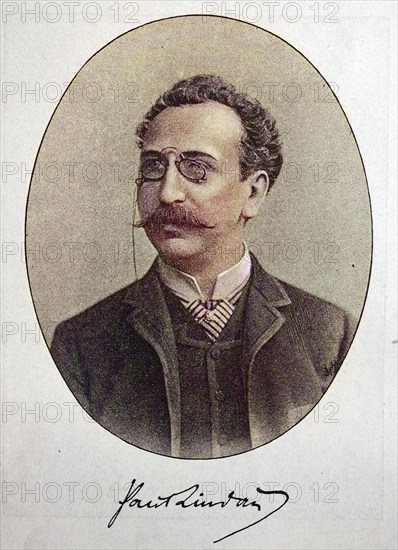 Paul Lindau, 3 June 1839, 31 January 1919, was a German writer, journalist and theatre director, digital reproduction of an original from the 19th century, original date unknown