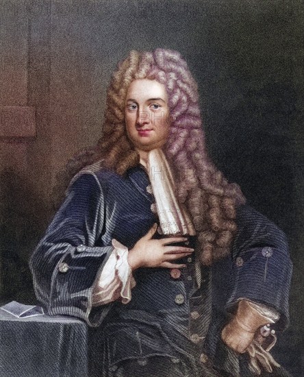 John Radcliffe 1652 to 1714 English doctor, physician, Historical, digitally restored reproduction from a 19th century original, Record date not stated