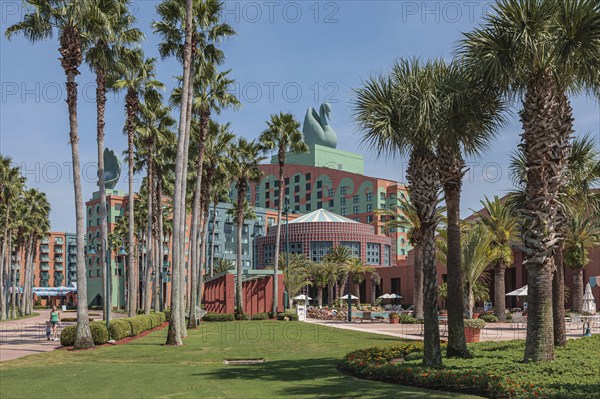 Exterior of the Swan Resort Hotel in Walt Disney World, Orlando, Florida, USA, United States of America, North America