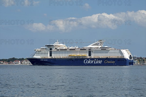 Color Line cruise ship Color Fantasy, Laboe, Kieler Woche, Kiel Fjord, Kiel, Schleswig-Holstein, Germany, Europe