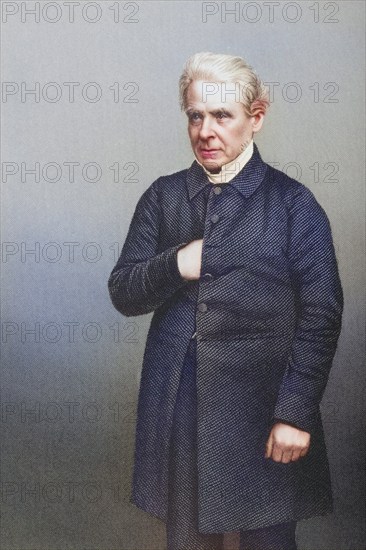 Reverend Thomas Dale, 1797-1870, dean of Rochester, poet and theologian. Painted by DJPound after a photograph by Mayall. From the book The Drawing-Room of Eminent Personages, Volume 2, published in London 1860, digitally restored reproduction from a 19th century original, record date not stated