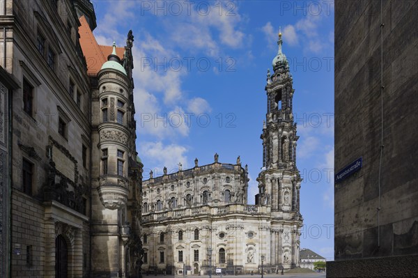 Dresden Cathedral or Cathedral of the Holy Trinity, Catholic Church of the Royal Court of Saxony, Dresden, Saxony, Germany, Europe