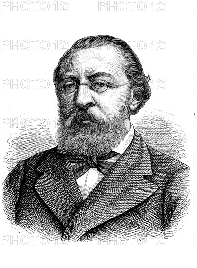 Ivan Sergeyevich Aksakov, 8 October 1823, 8 February 1886, was a Russian writer and influential Slavophile, Historical, digital reproduction of an original from the 19th century