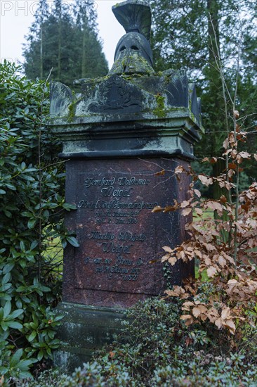 Dresden North Cemetery is the former military cemetery of the Saxon state capital and is now used as a public cemetery. The oldest of the four municipal cemeteries in Dresden has been owned by the city since 1961. Grave Bernhard Woldemar Weigel was a Saxon major general, Dresden, Saxony, Germany, Europe