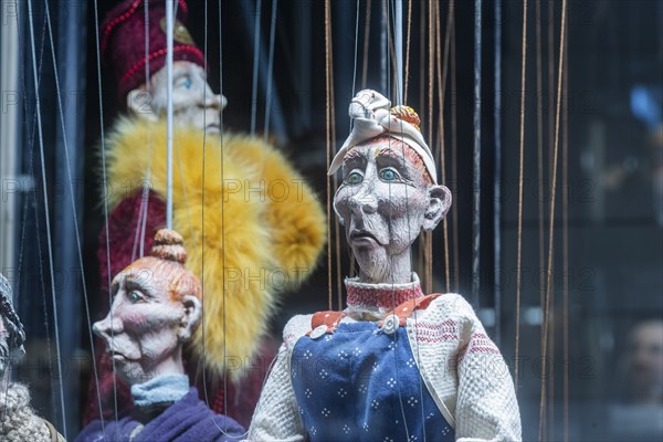 The puppet theatre collection of the Staatliche Kunstsammlungen Dresden (SKD), one of the largest of its kind in the world, will open its doors at its new location on 7 September: the power plant Mitte will not only house 12, 000 marionettes, hand puppets and other theatre figures on around 2, 600 square metres, but also entire stages and the extensive archive, a total of over 100, 000 objects, will find an appropriate place. In future, there will be two exhibitions that can be visited independently of each other: The permanent basic exhibition will present highlights from the collection such as marionettes developed at the Weimar Bauhaus and the Hohnsteiner Kasper, the ancestor of many modern German hand puppet puppets., Puppet theatre collection at the new location in power plant Mitte, Dresden, Saxony, Germany, Europe