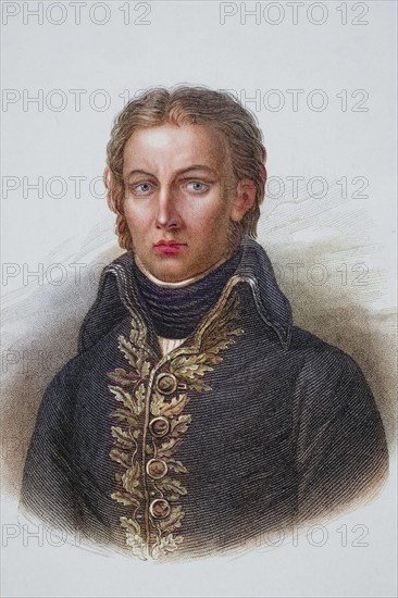 Jean Victor Marie Moreau, 1763-1813, French general in the French Revolutionary Wars. Copper engraving by S. Freeman, digitally restored reproduction from a 19th century original, record date not stated