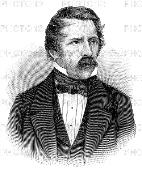 Carl August von Steinheil, 1801 - 1870, a German physicist, inventor, engineer and astronomer, Carl August von Steinheil, 1801 - 1870, ein deutscher Physiker, Astronom, Optiker und Unternehmer