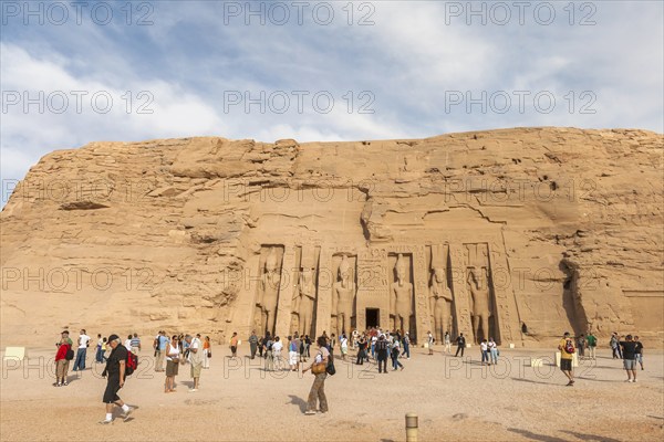 Hathor Temple of Nefertari, Rock Temple Abu Simbel, Egypt, Africa