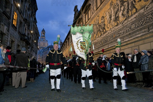 Striezelmarkt, which has been organised since 1434, is the oldest Christmas market in Germany and takes place on the Altmarkt. A new tradition was established in Dresden with a large mining parade organised by mining and smelting miners from the Ore Mountains