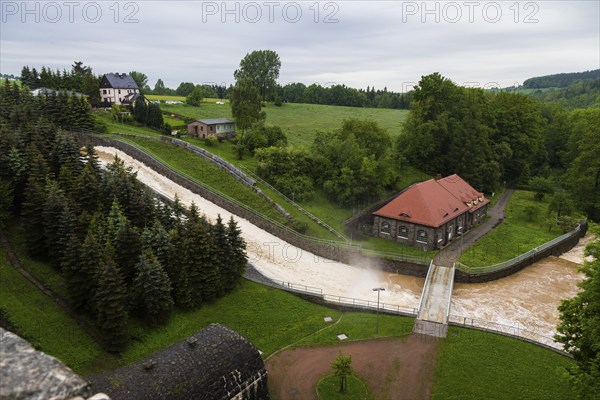 Malter dam at high water