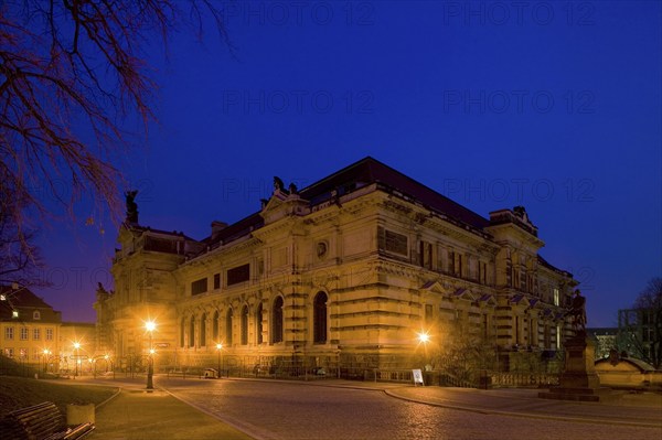 The Albertinum on the site of the former Dresden Armoury is a museum building in Dresden. Located at the eastern end of Brühl's Terrace, it currently houses the New Masters Gallery and the sculpture collection of the Dresden State Art Collections. The name Albertinum is derived from the building's patron, King Albert I of Saxony