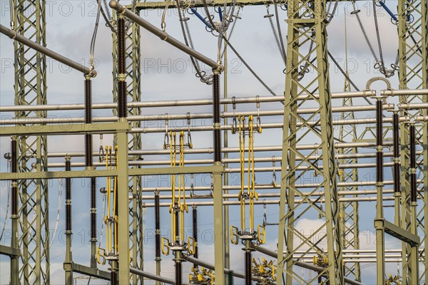 New construction of the transformer station on Cranger Straße in Herten, Emscherbruch station, North Rhine-Westphalia, Germany, Europe