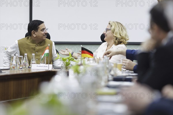 Svenja Schulze (SPD), Federal Minister for Economic Cooperation and Development meets Pralhad Joshi, Minister for New and Renewable Energy of the Republic of India, in Ahmedabad, 15.09.2024. Photographed on behalf of the Federal Ministry for Economic Cooperation and Development