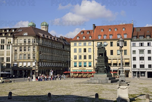 Europe, Germany, Bavaria, Munich, City, Max-Joseph-Platz, Monument, Hamburg, Hamburg, Federal Republic of Germany, Europe