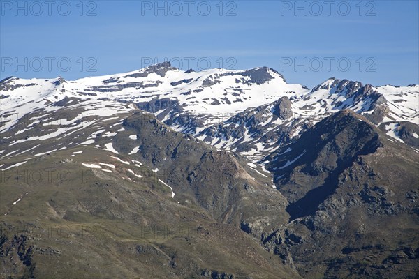 Landscape of Sierra Nevada Mountains in the High Alpujarras, near Capileira, Granada Province, Spain, Europe