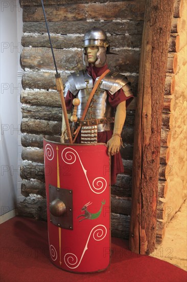 Roman soldier, Iron Age museum, Andover, Hampshire, England, UK