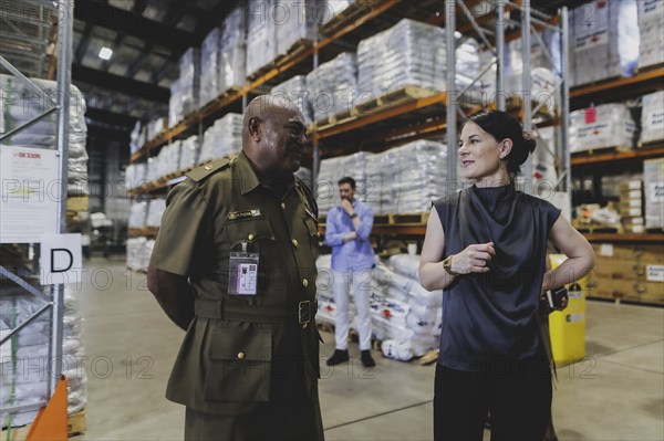 Annalena Bärbock (Bündnis 90/Die Grünen), Federal Foreign Minister, photographed during a visit to the Fijian Armed Forces Blackrock Peacekeeping and Humanitarian Assistance and Disaster Relief Camp in Nadi, 07.05.2024. Bärbock is travelling to Australia, New Zealand and Fiji for political talks / Photographed on behalf of the Federal Foreign Office