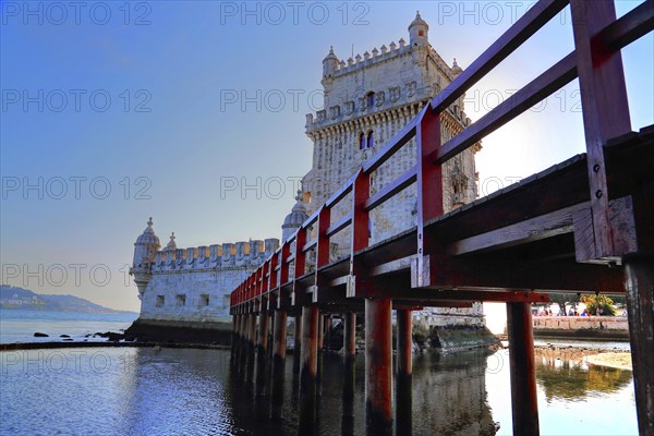 Lisbon, Belem Tower at sunset