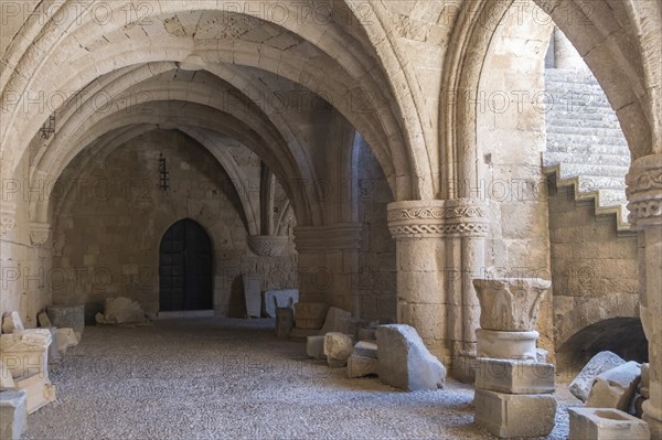 Archaeological Museum, former hospital of the Order of St John, 15th century, Old Town, Rhodes Town, Greece, Europe