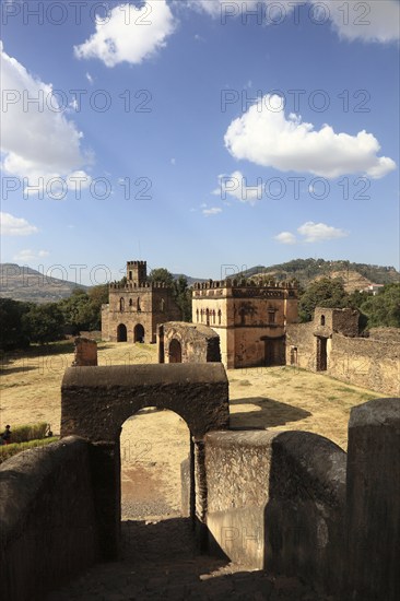 Amhara region, in the Gemp palace complex in Gondar, Gonder, UNESCO, world, heritage, cultural heritage, Ethiopia, Africa