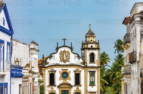 Historic houses and churches in the city of Olinda in Pernambuco, Olinda, Pernambuco, Brazil, South America