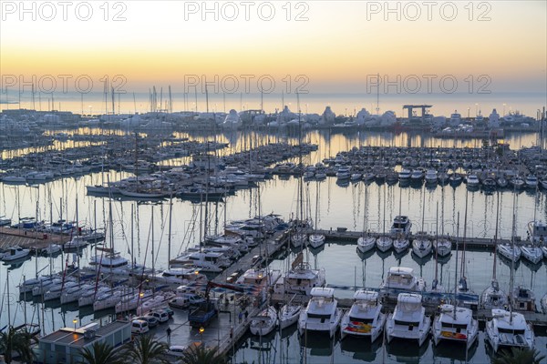 Palma de Majorca, Bay of Palma, marina Port de Majorca, sailing boats and motor yachts Balearic Islands, Spain, Europe