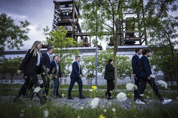 The Federal Minister for Economic Affairs and Climate Protection Robert Habeck (Alliance 90/The Greens) on the road in Dortmund. Press statement on the announcement of Annalena Bärbock's decision not to run for chancellor Photographed on behalf of the BMWK