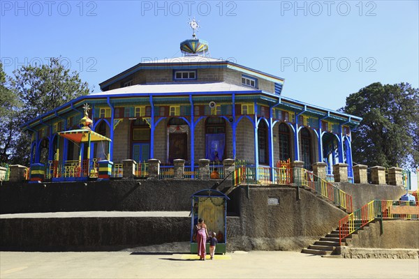 St Mary's Church on Mount Entoto near Addis Ababa, Ethiopia, Africa