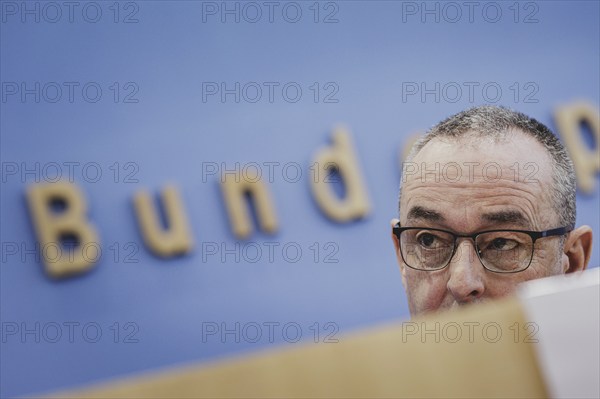 General Carsten Breuer, Inspector General of the Bundeswehr, at a federal press conference on the 'Quadriga' military exercise in Berlin, 22 April 2024