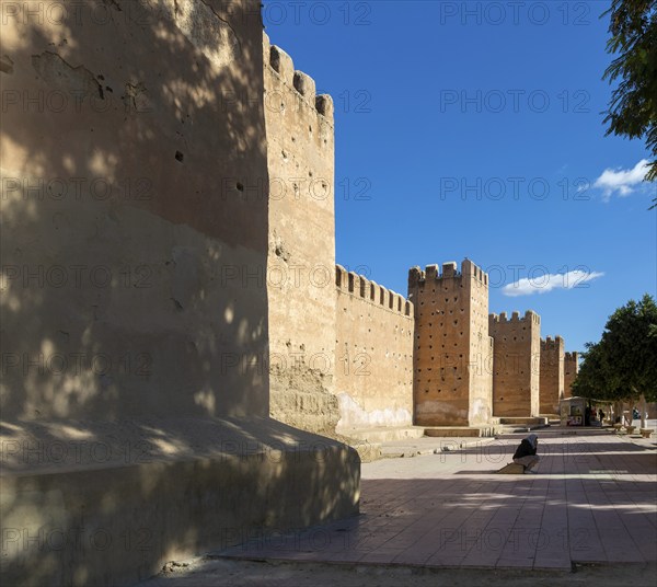 City medina defensive walls, city of Taroudant, Sous Valley, Morocco, north Africa, Africa