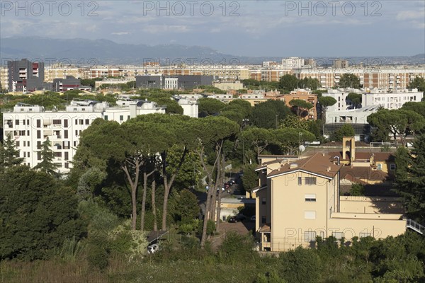 Housing estates on the outskirts of Rome, east of the Tiburtiono district, Italy, Europe