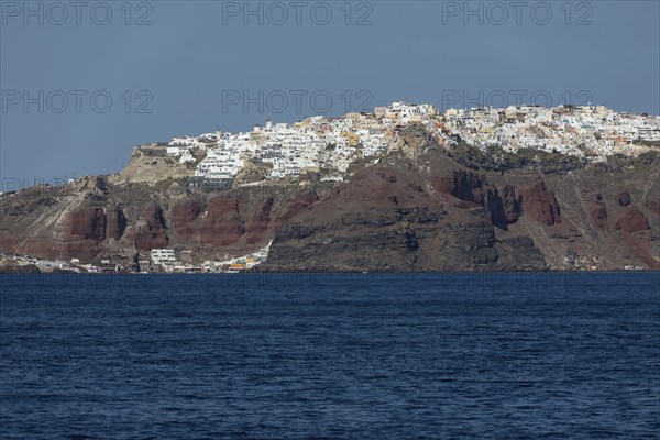 Santorini, view of the caldera, Oia, Cyclades, Greece, Europe