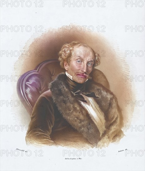 Woldemar Hermann von Löwenstern (born 8 December 1776 in Rasik, Estonian Governorate, died 21 January 1858 in Saint Petersburg) was a German-Baltic landowner and officer in Russian service, Historical, digitally restored reproduction from a 19th century original, Record date not stated