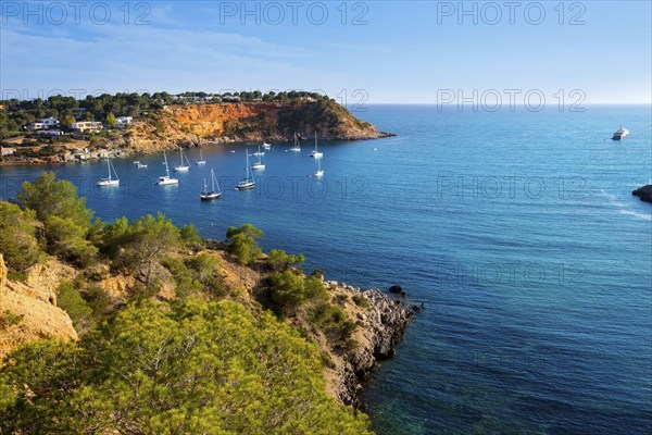 Ibiza Es Porroig also Port Roig view at Balearic Islands of Spain