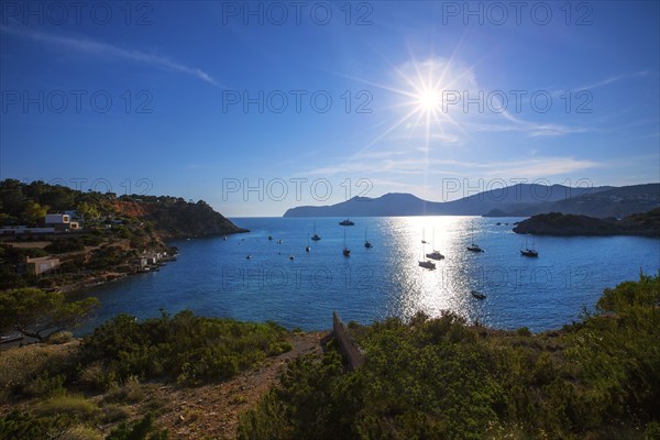 Ibiza Es Porroig also Port Roig view at Balearic Islands of Spain