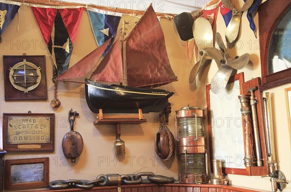 Marine sailing shipbuilding memorabilia in Bushe's Bar pub, Baltimore, County Cork, Ireland, irish Republic, Europe